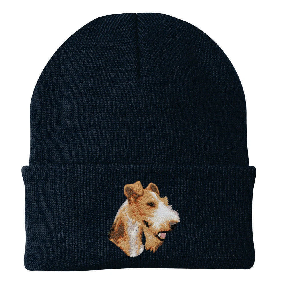 Wire Fox Terrier Embroidered Beanie - Image 5