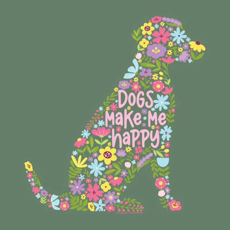 Dogs Make Me Happy - Classic Long-Sleeve T-Shirt - Image 2