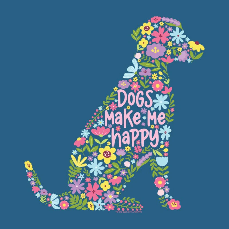 Dogs Make Me Happy - Classic Long-Sleeve T-Shirt - Image 4