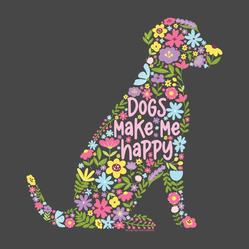 Dogs Make Me Happy - Lightweight Tee - Image 4