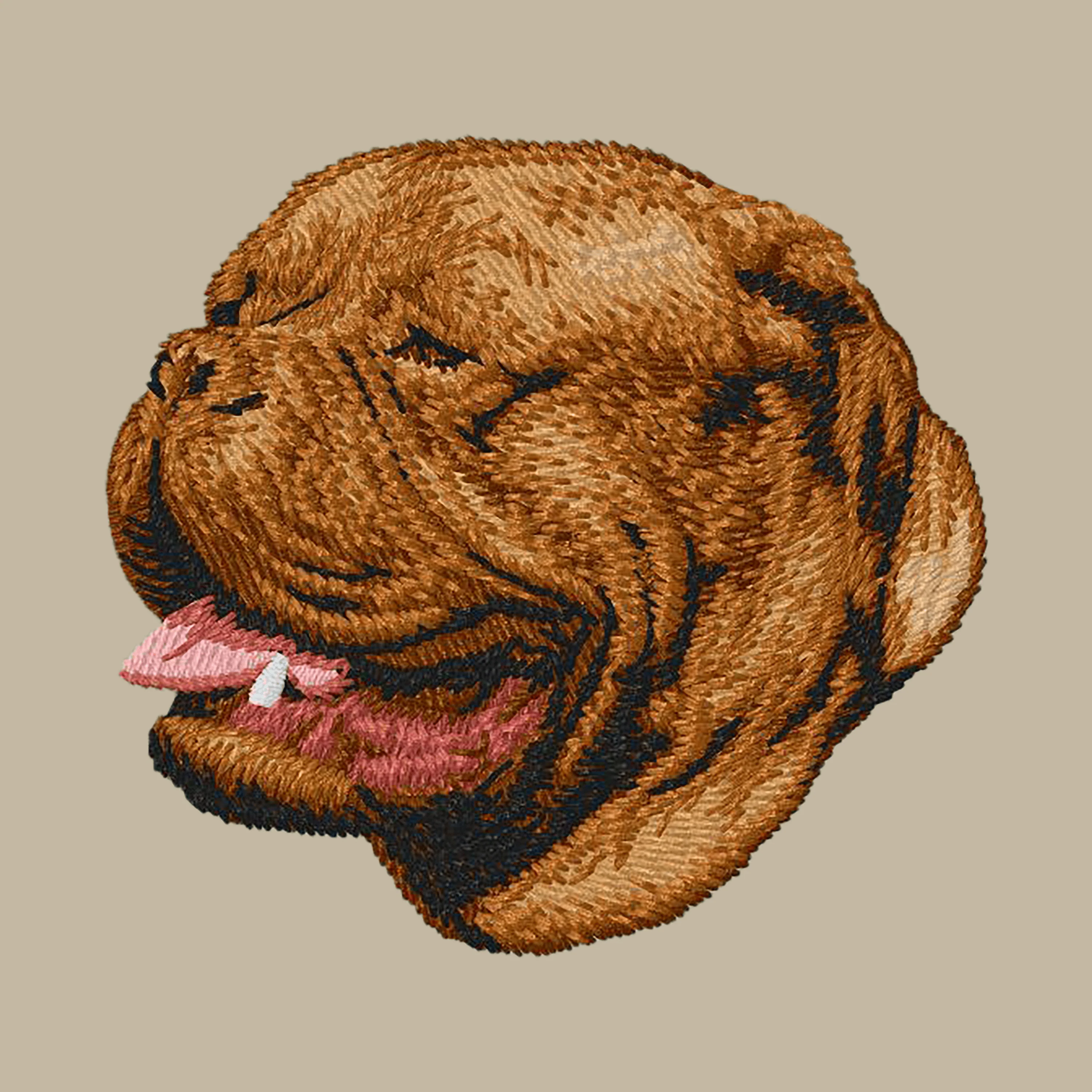 Dogue de Bordeaux Embroidered Crossbody Bag - Image 4