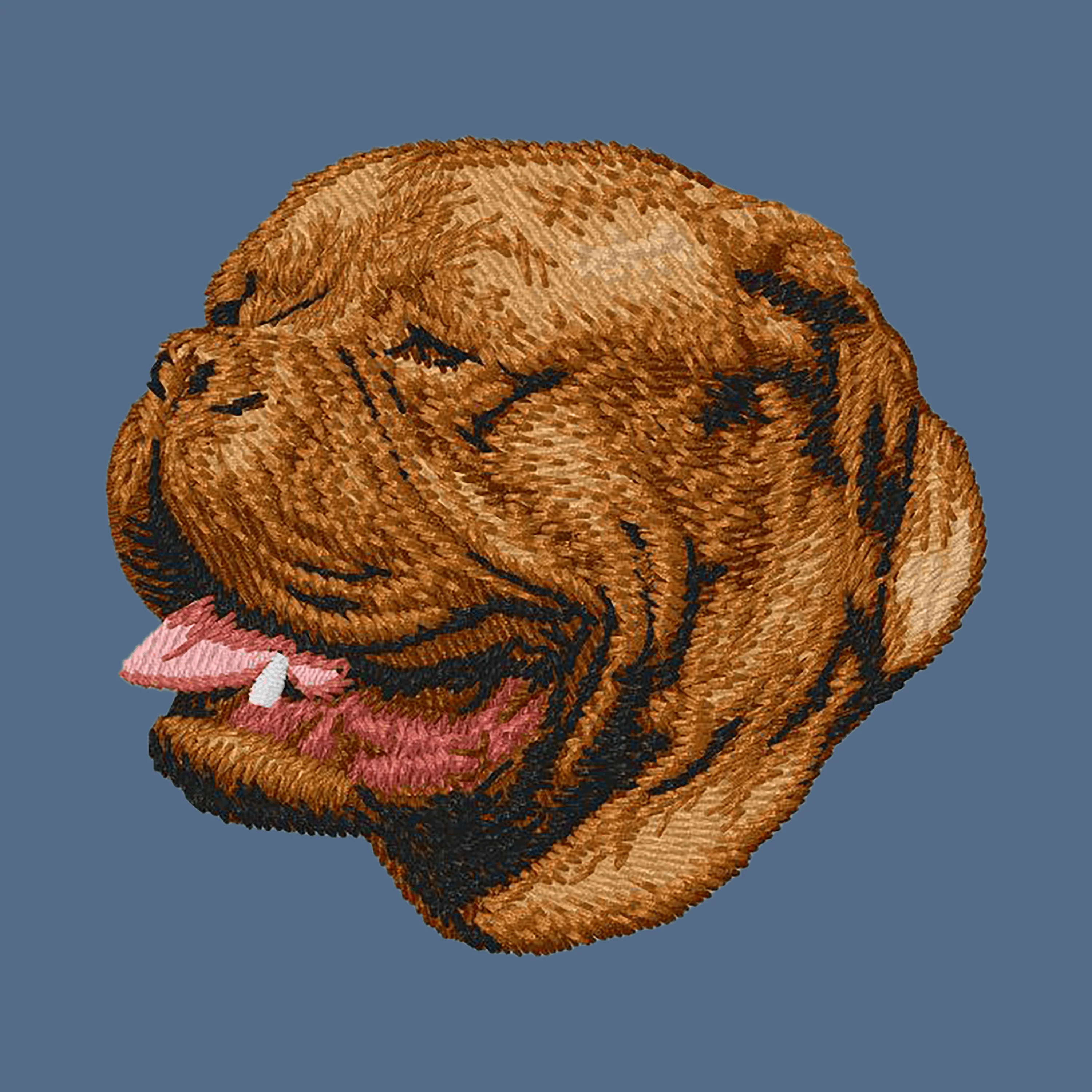 Dogue de Bordeaux Embroidered Women's Denim Shirt - Image 4