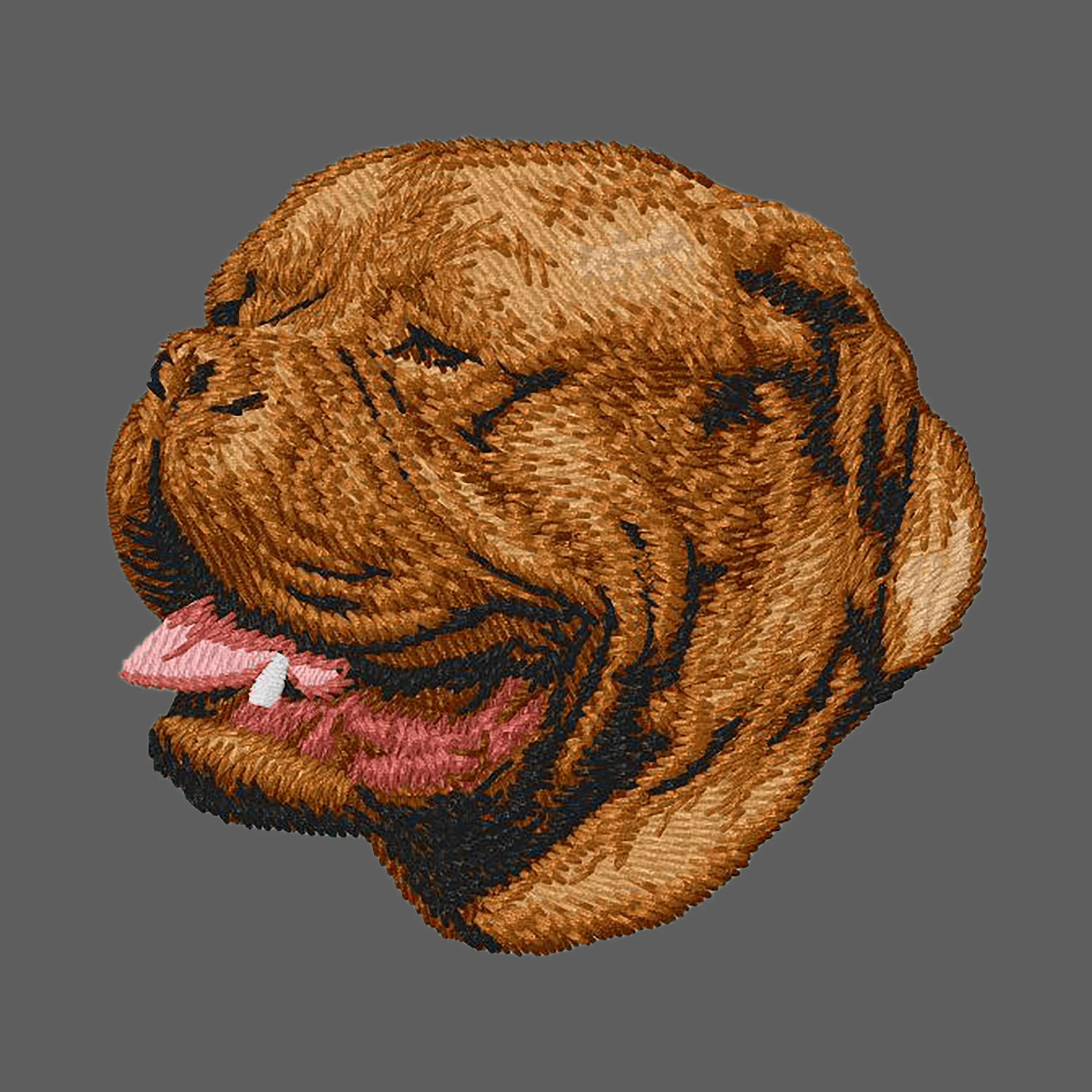 Dogue de Bordeaux Embroidered Women's Fleece Jacket - Image 2