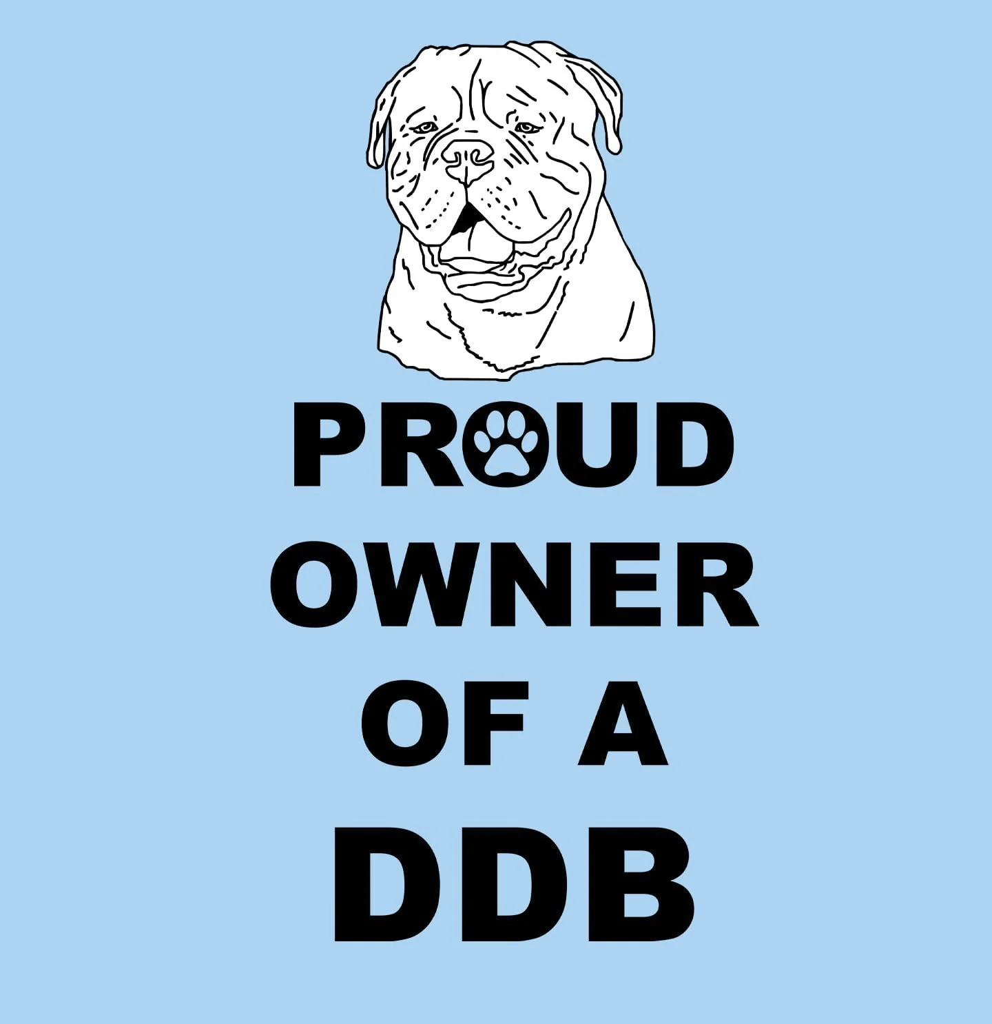 Dogue de Bordeaux Proud Owner - Adult Unisex T-Shirt - Image 2