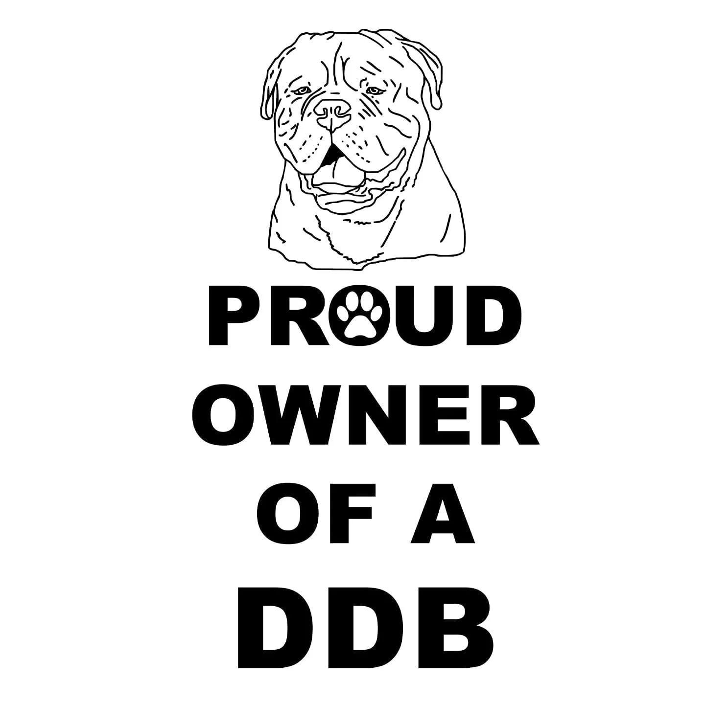 Dogue de Bordeaux Proud Owner - Women's V-Neck T-Shirt - Image 2