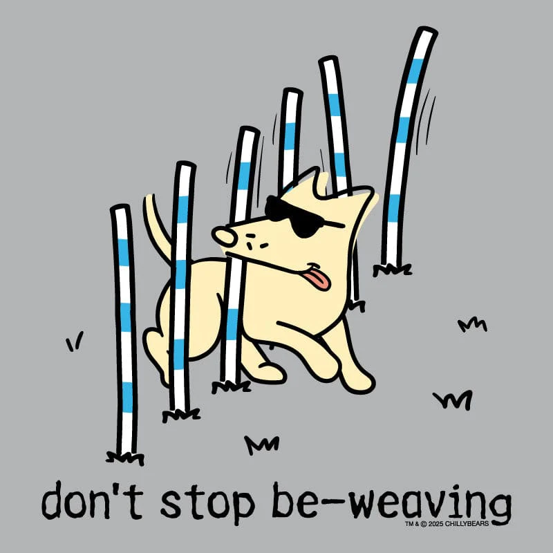 Don't Stop Be Weaving - Ladies Curvy V-Neck Tee - Image 2