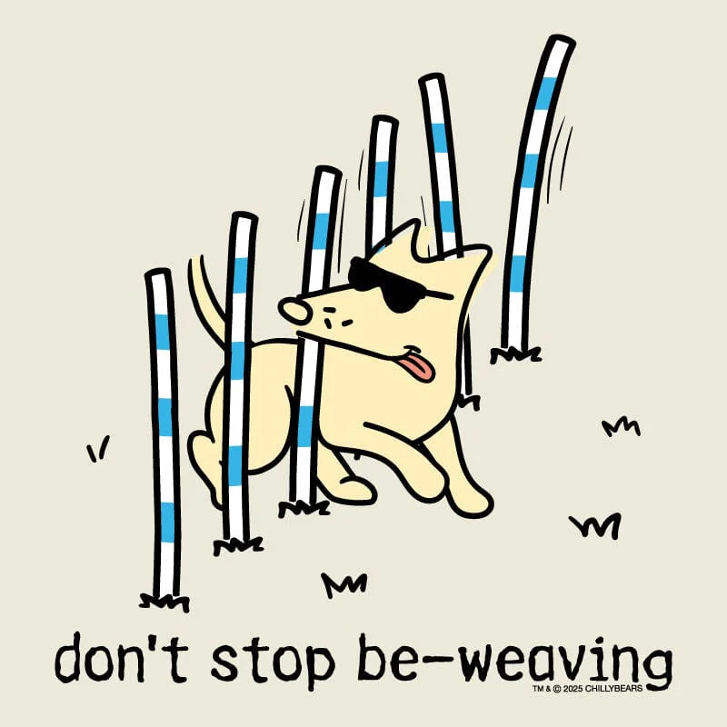 Don't Stop Be Weaving - Ladies T-Shirt V-Neck - Image 4