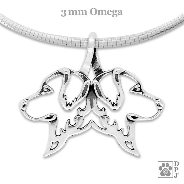 Double Golden Retriever Pendant Necklace - Image 4