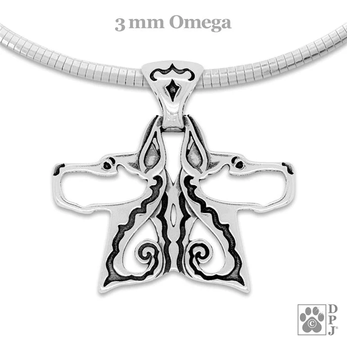 Double Great Dane Pendant Necklace - Image 4