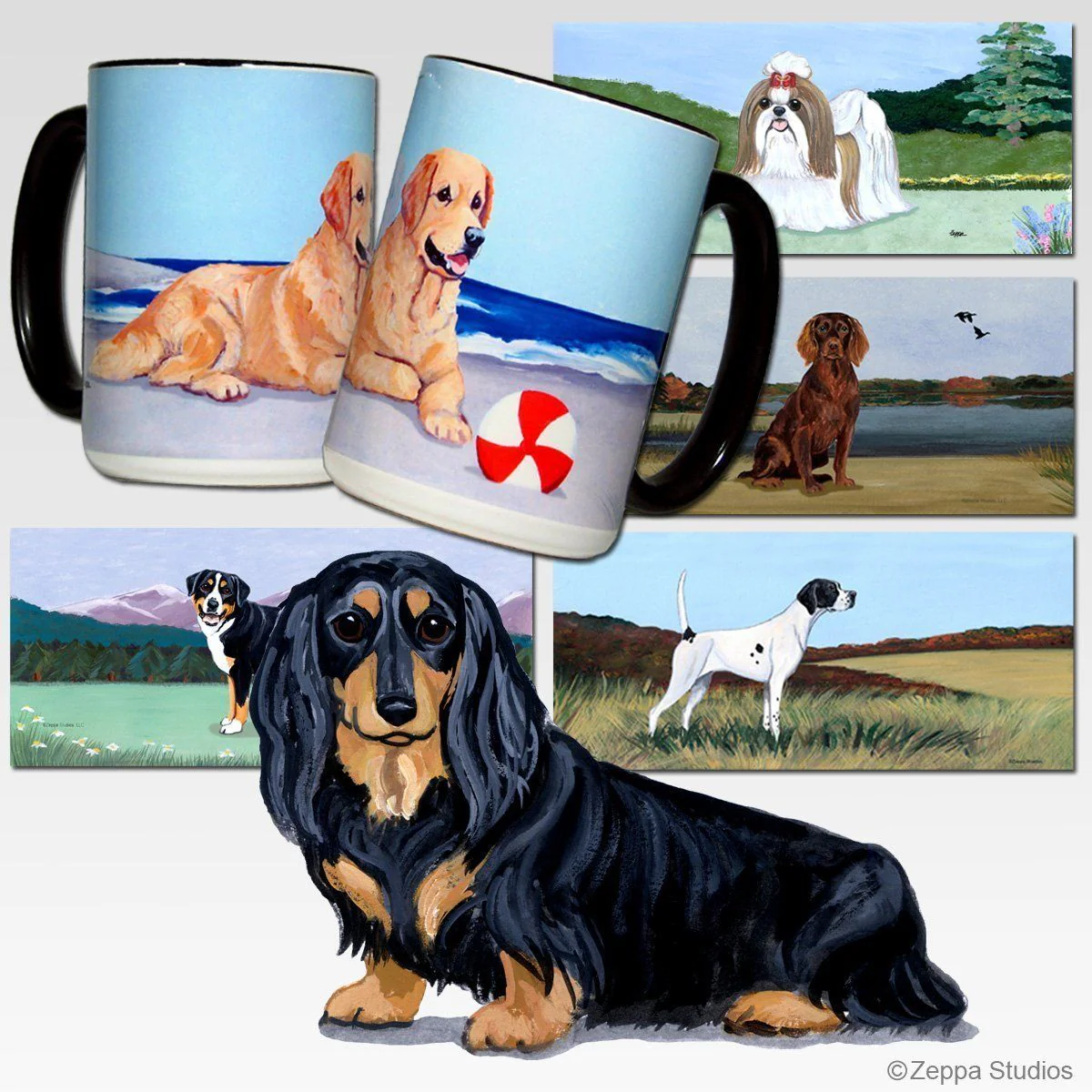 Dachshund  Scenic Square Coaster - Image 8