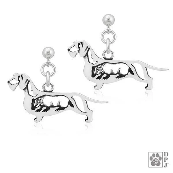 Dachshund Wirehaired w/Badger, Body, Earring - Image 2