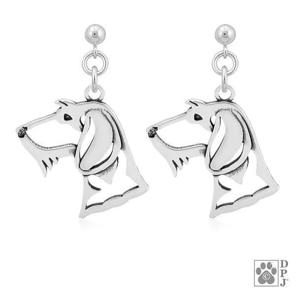 Dachshund Wirehaired, Head, Earring - Image 2