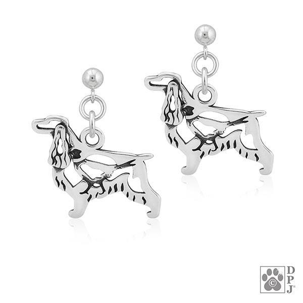 English Cocker Spaniel w/Pheasant, Body, Earring - Image 2