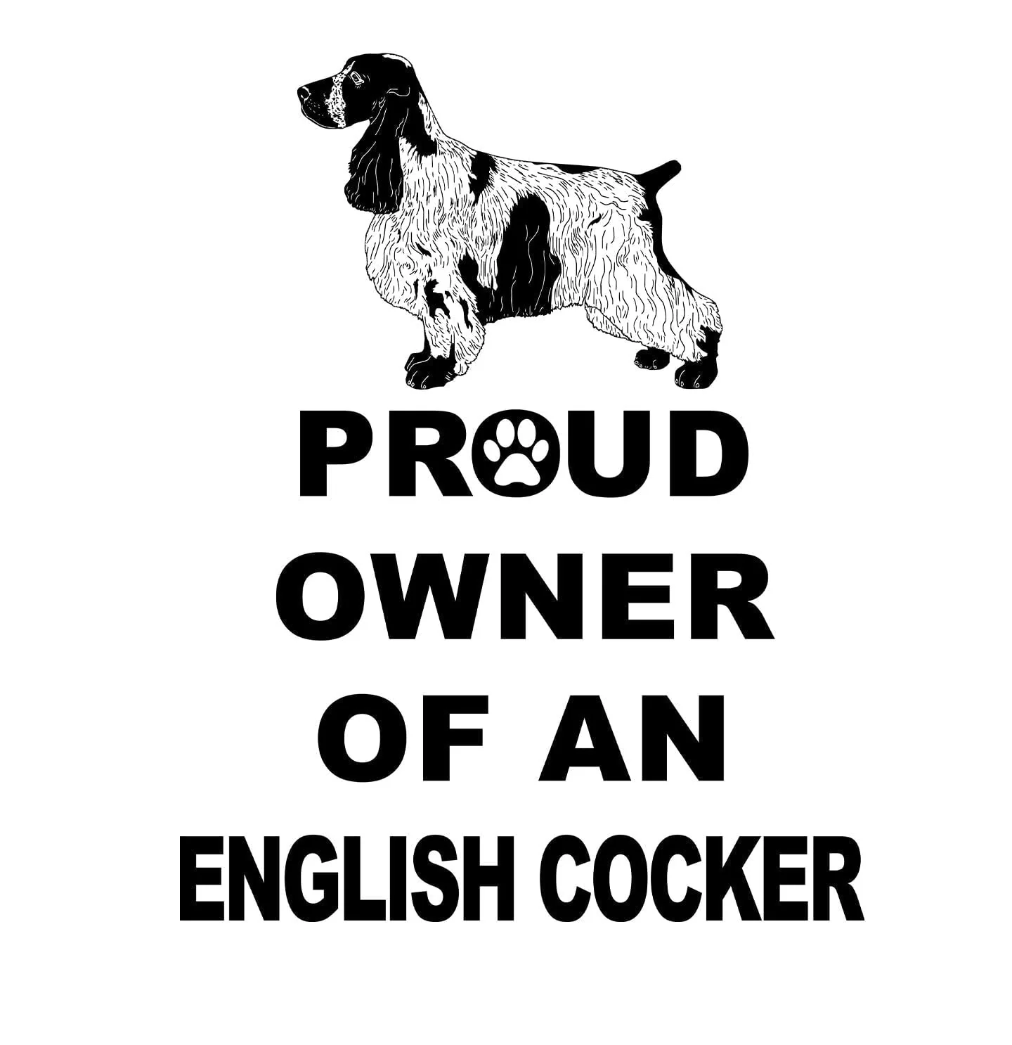 English Cocker Spaniel Proud Owner - Women's V-Neck T-Shirt - Image 2