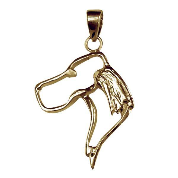 English Setter 14K Gold Cut Out Pendant - Image 3