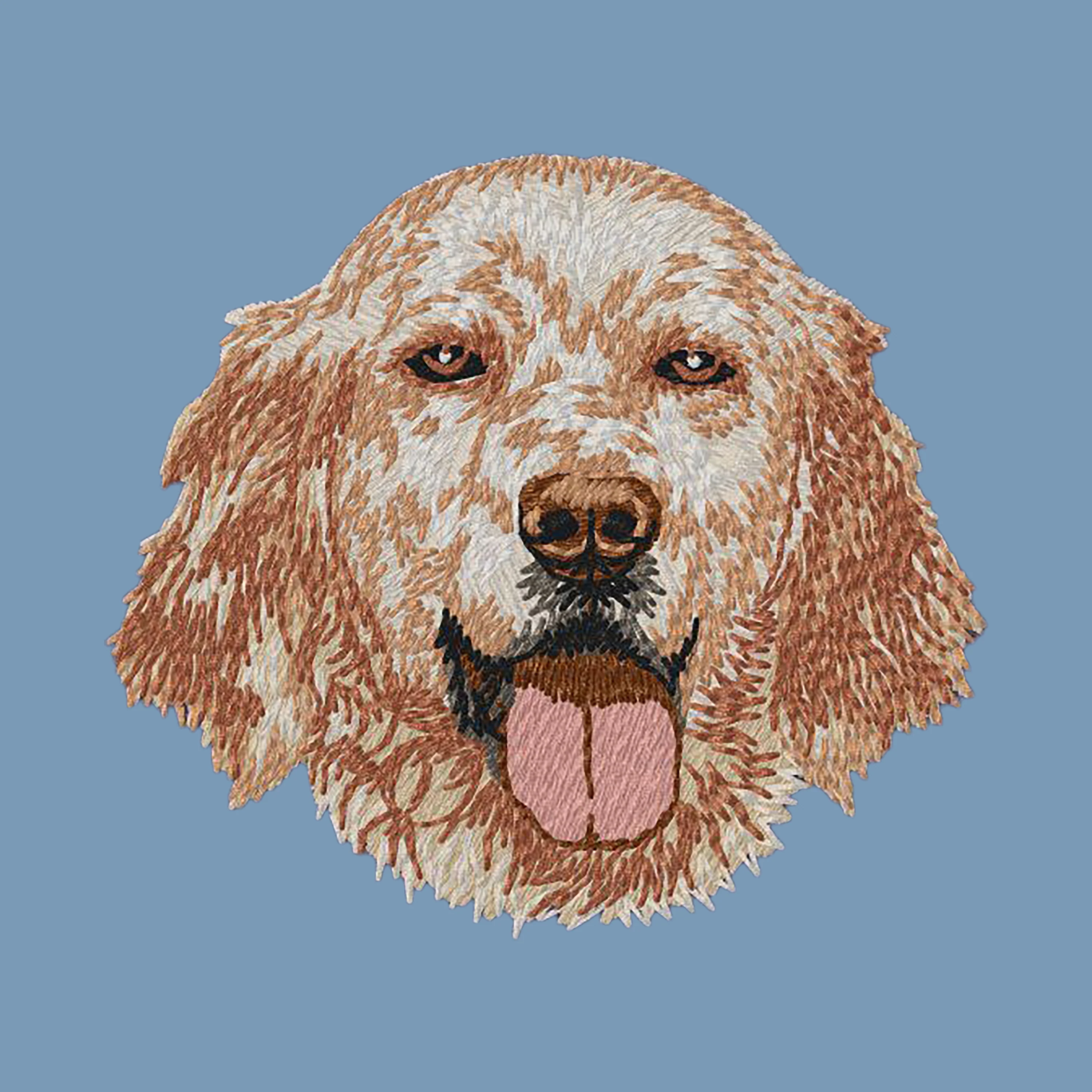 English Setter Embroidered Men's Denim Shirt - Image 2