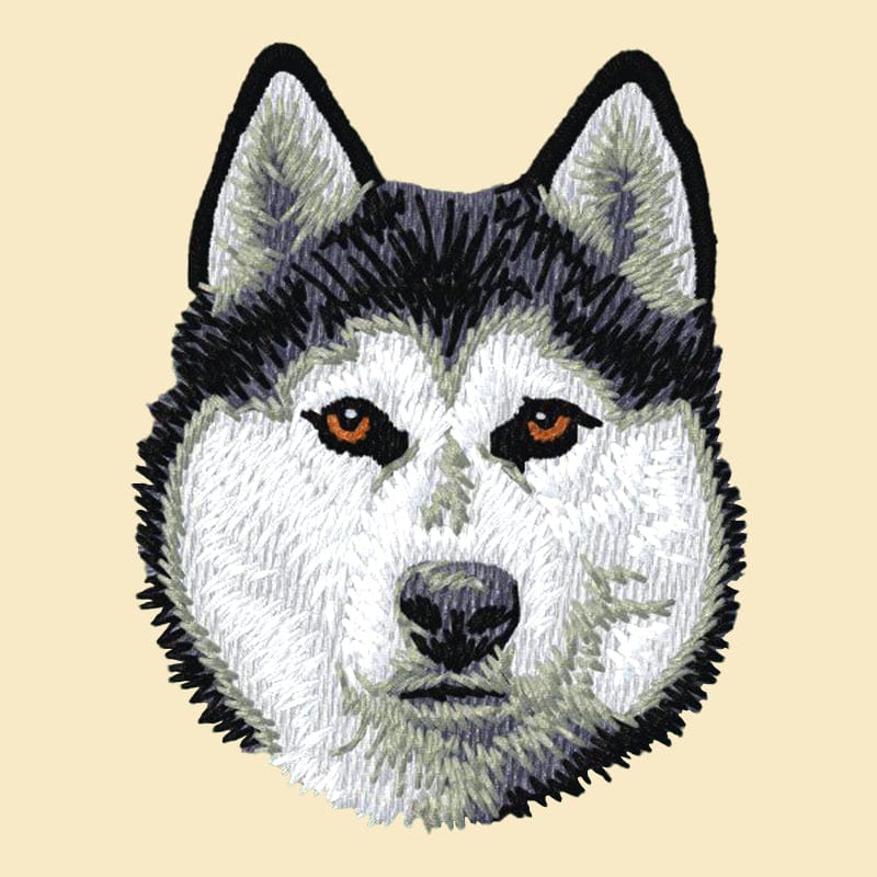 Siberian Husky Embroidered Tote - Image 4