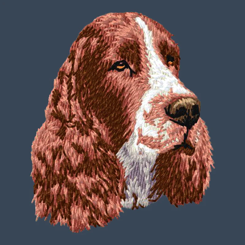English Springer Spaniel Embroidered Women's Denim Shirt - Image 4