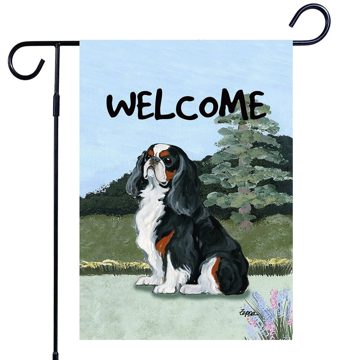 English Toy Spaniel Garden Flag - Image 2