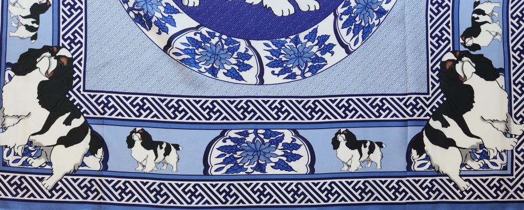 English Toy Spaniel Silk Scarf - Image 4
