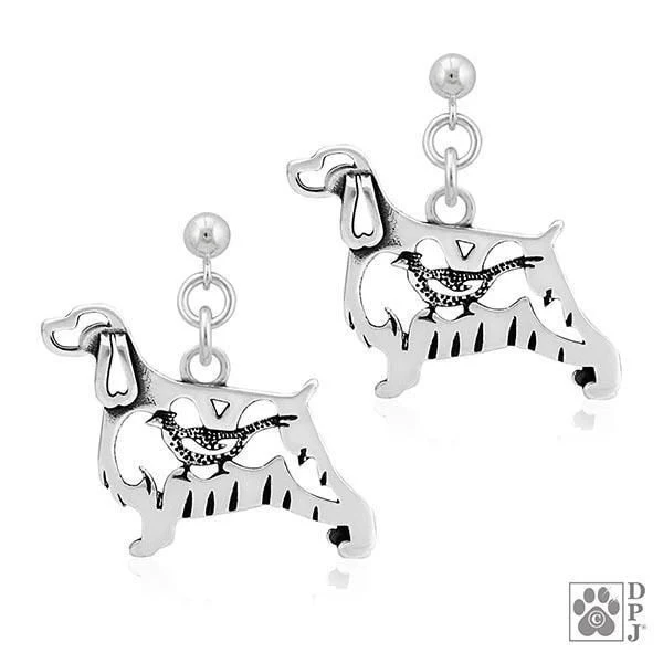 English Springer Spaniel w/Pheasant, Body, Earring - Image 2