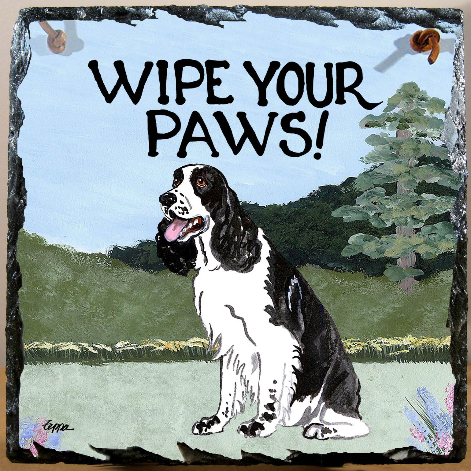 English Springer Spaniel Slate Sign - Image 2