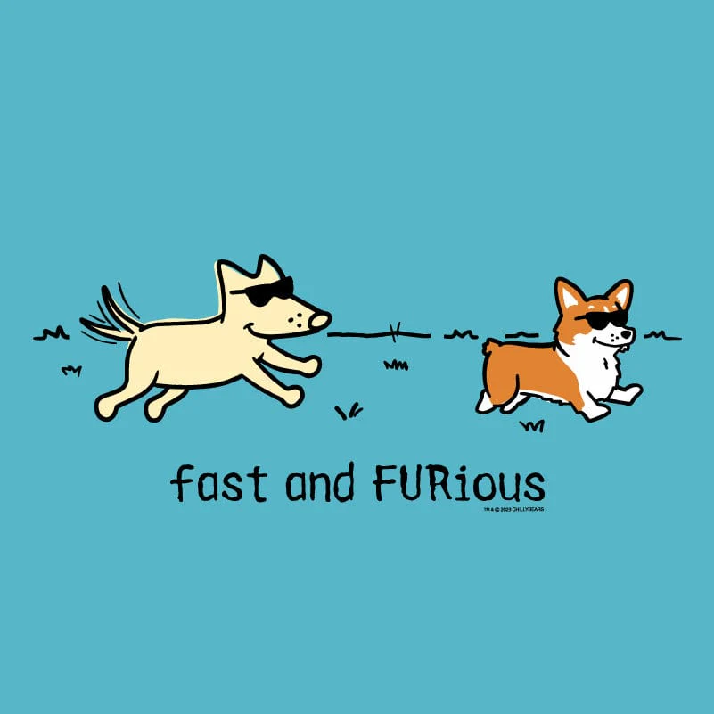 Fast and FUR-ious - Ladies T-Shirt V-Neck - Image 2