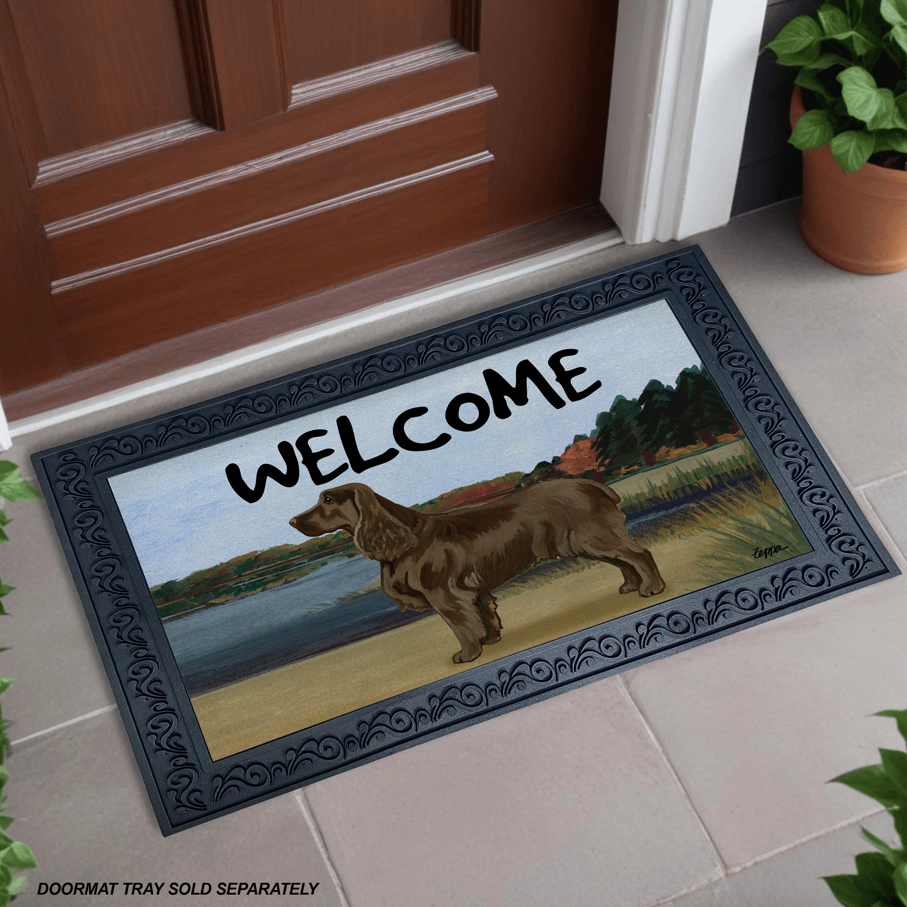 Field Spaniel Welcome Mat