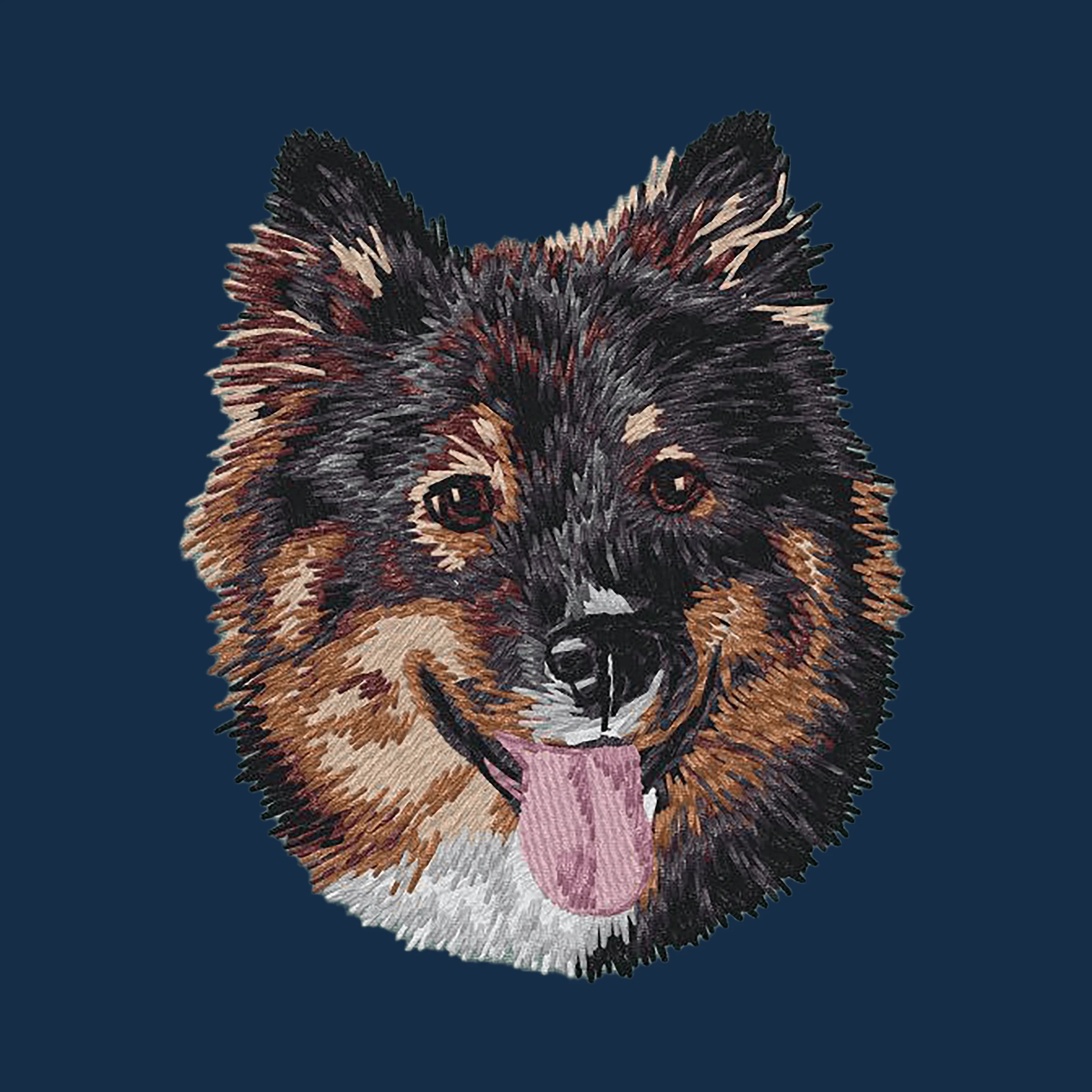 Finnish Lapphund Embroidered Men's Denim Shirt - Image 4