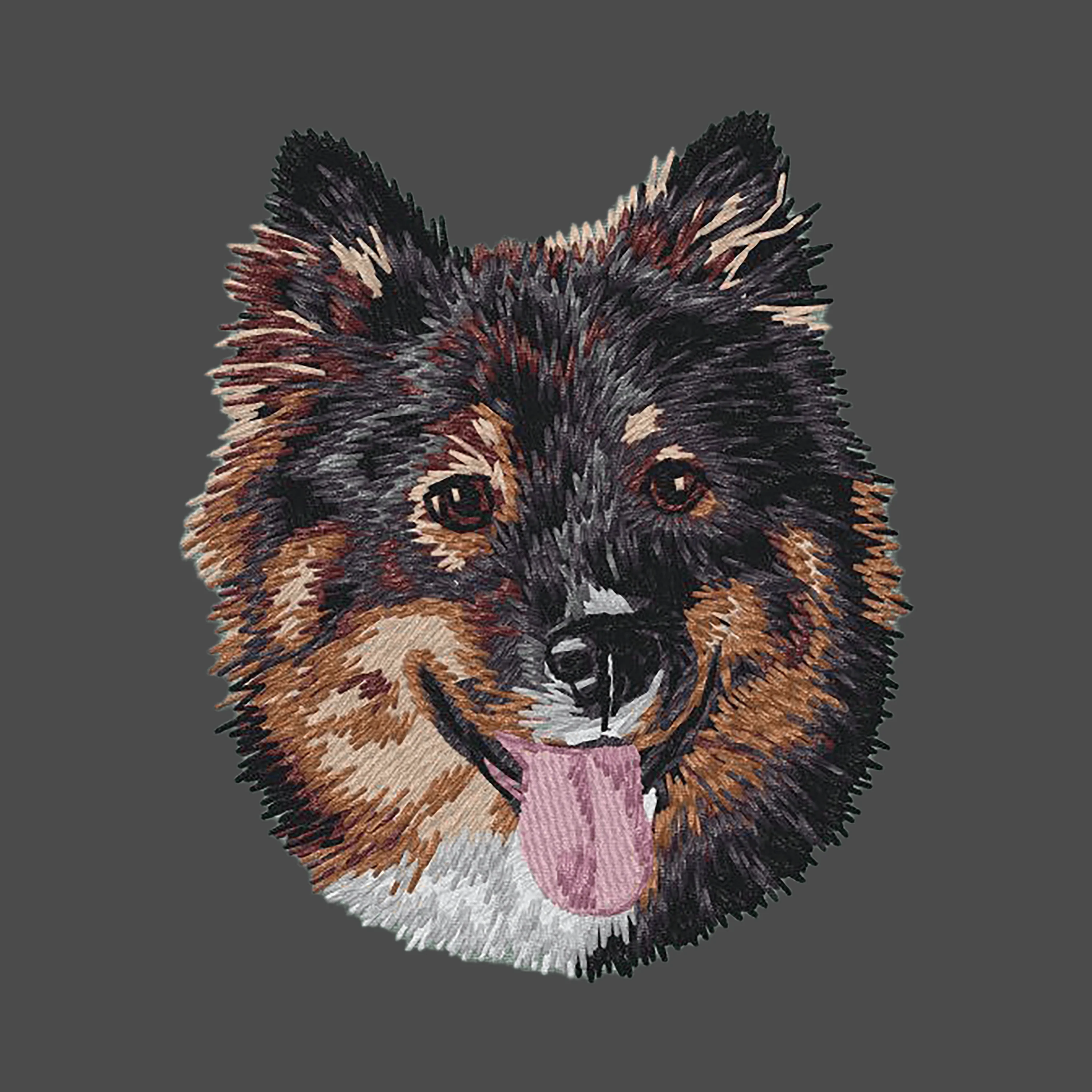 Finnish Lapphund Embroidered Men's Fleece Jacket - Image 2