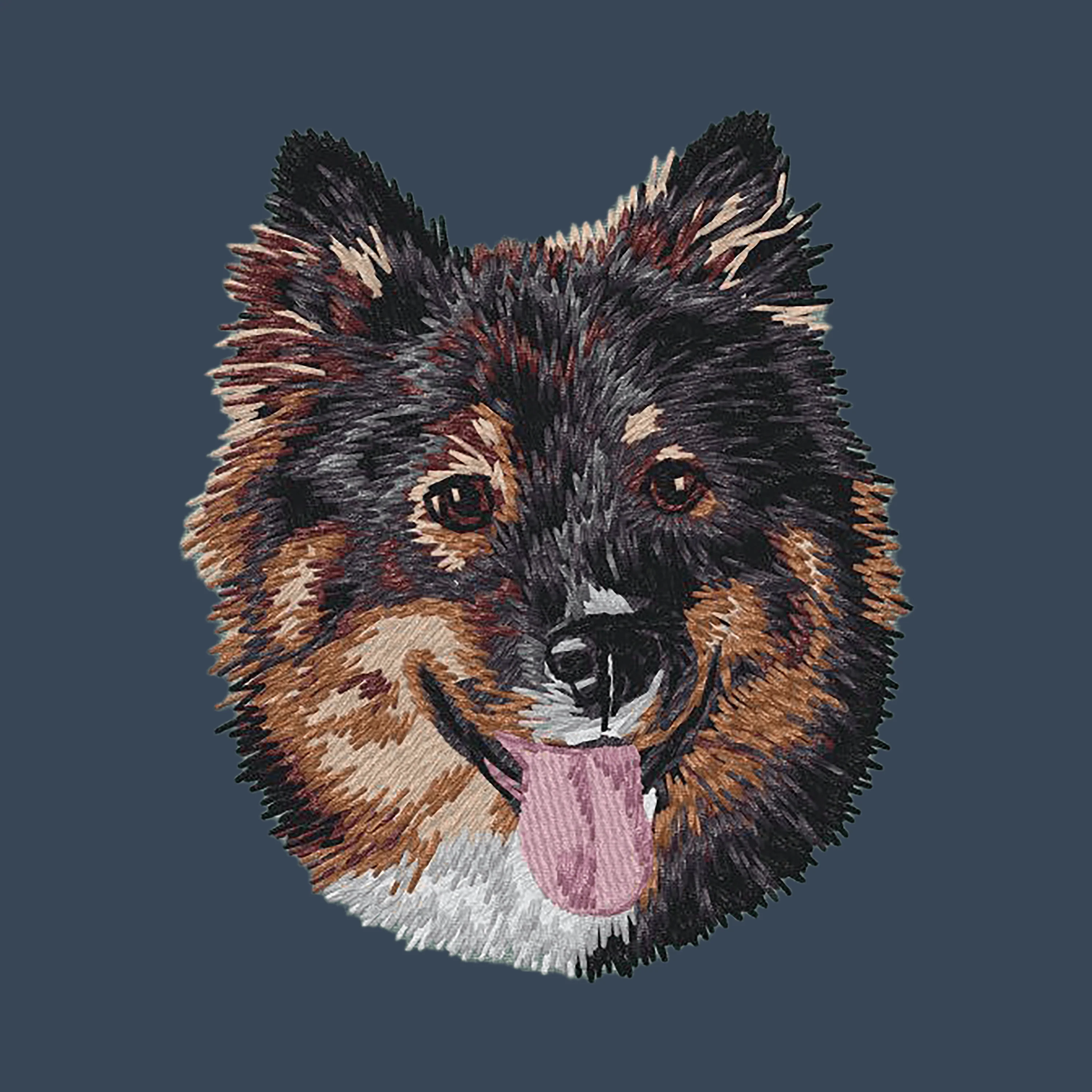 Finnish Lapphund Embroidered Women's Denim Shirt - Image 3