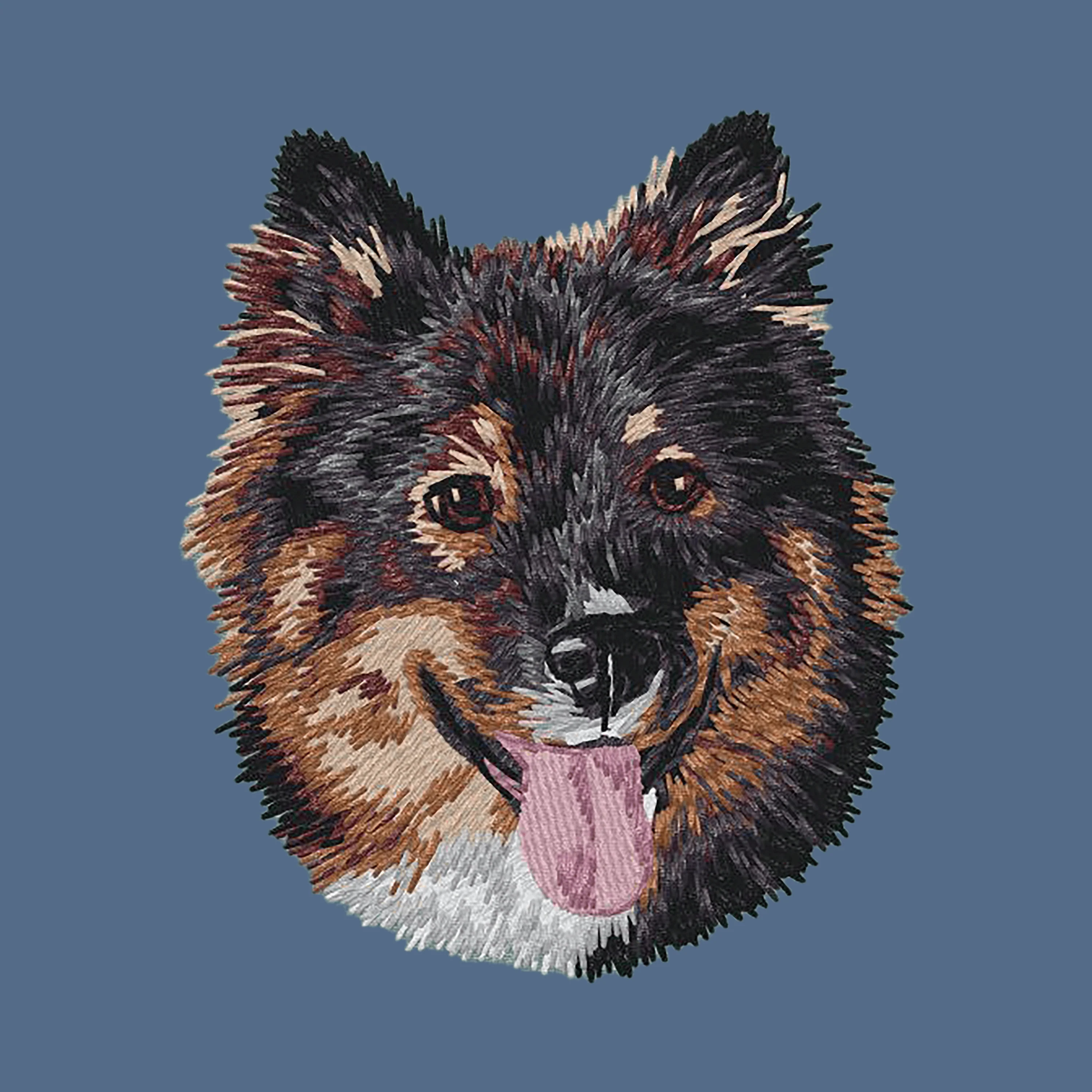 Finnish Lapphund Embroidered Women's Denim Shirt - Image 4