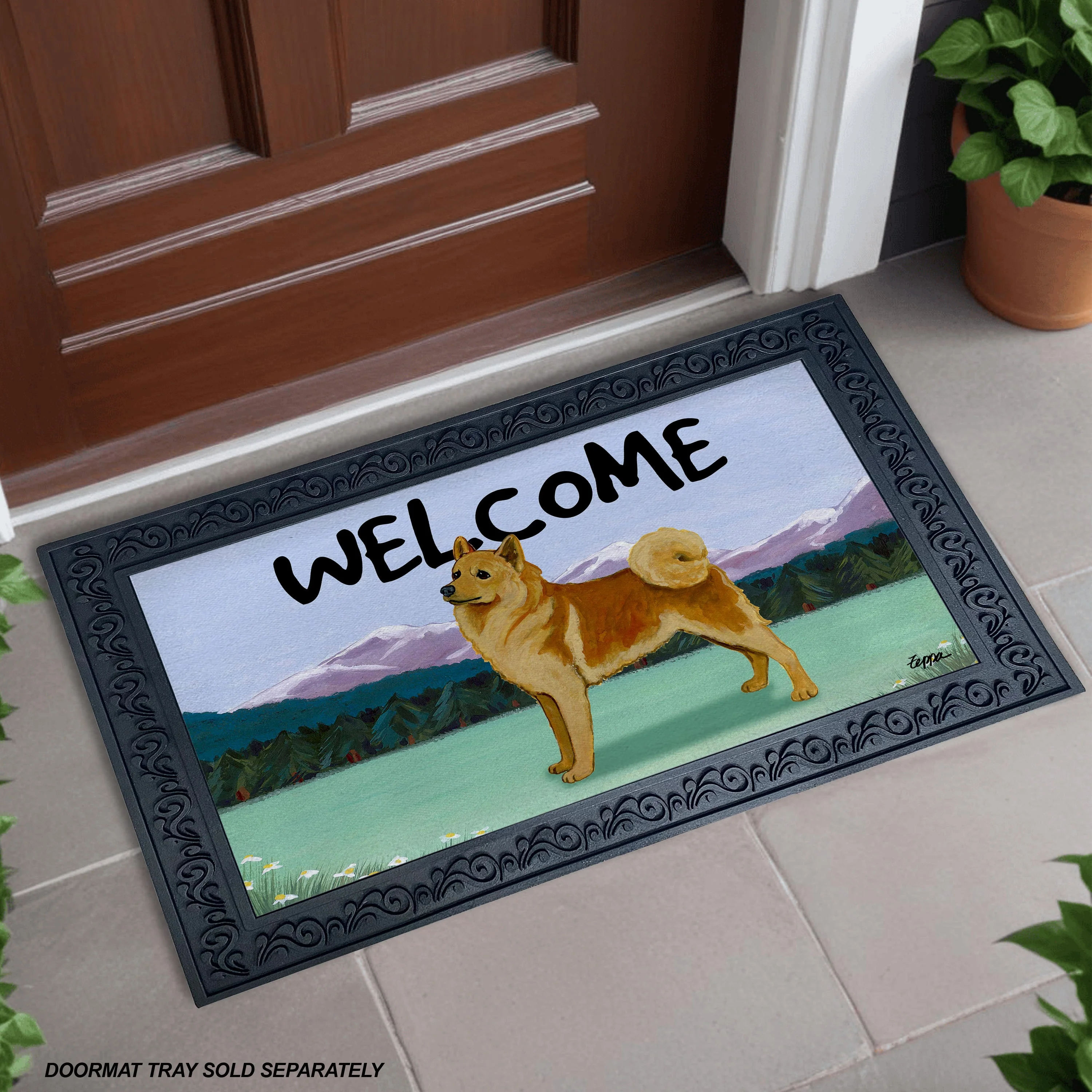 Finnish Spitz Welcome Mat
