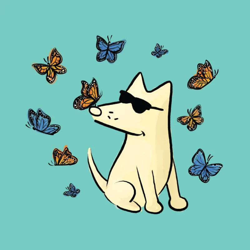 Flutterby - Plus V-Neck T-Shirt - Image 2