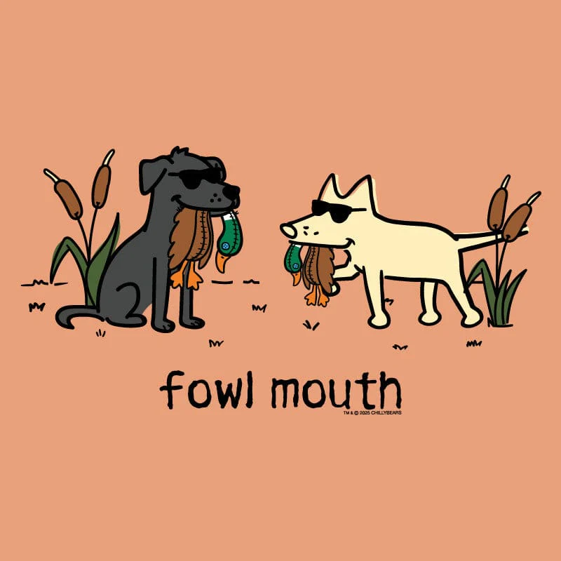 Fowl Mouth - Ladies T-Shirt V-Neck - Image 2