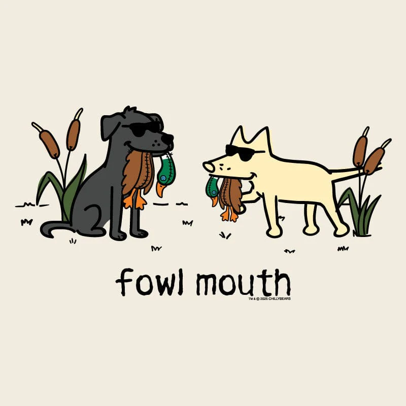 Fowl Mouth - Ladies T-Shirt V-Neck - Image 4
