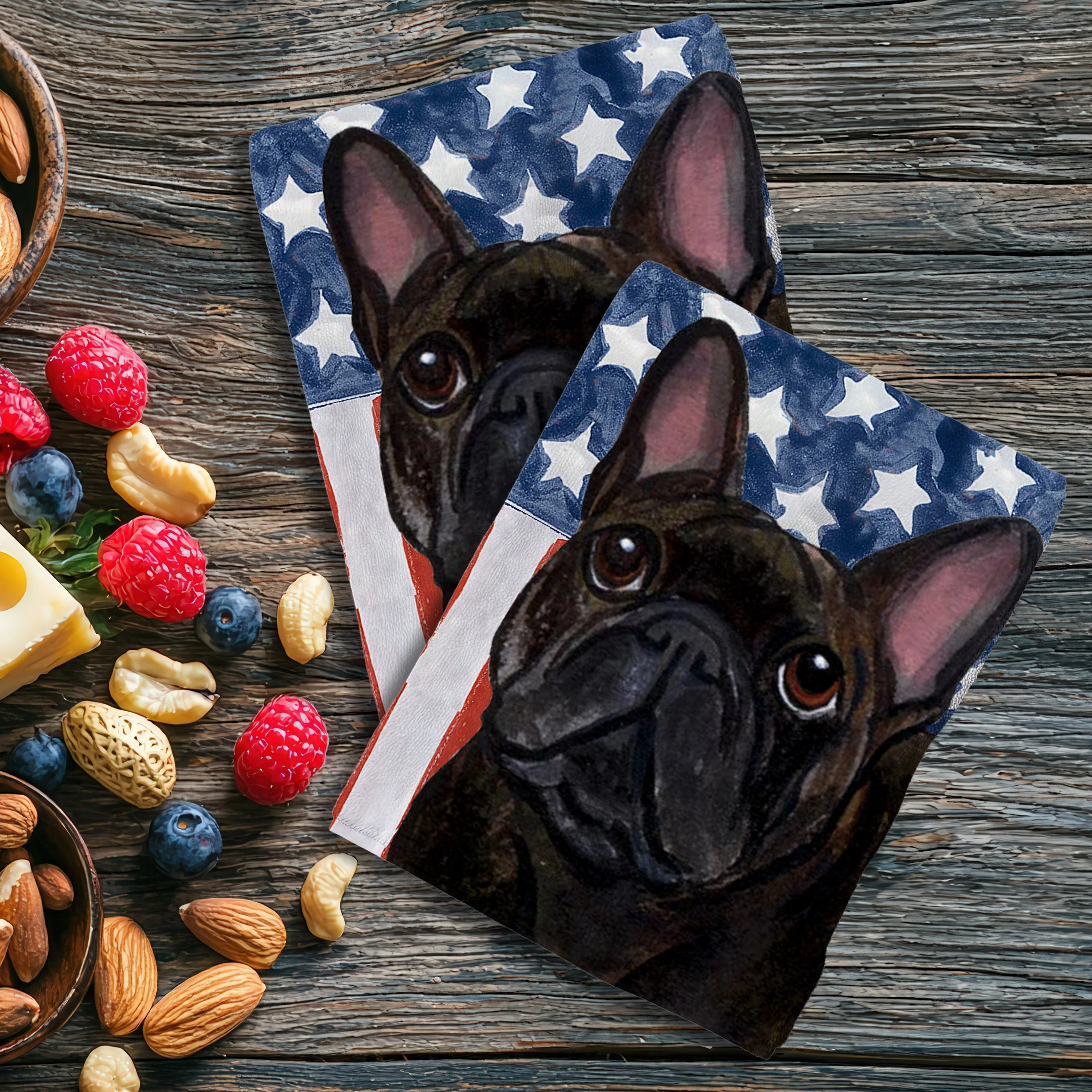French Bulldog Americana Kitchen Towel Set - Image 2