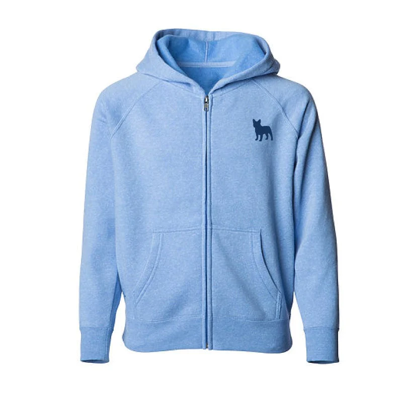 French Bulldog Children's Full Zip Sweatshirt