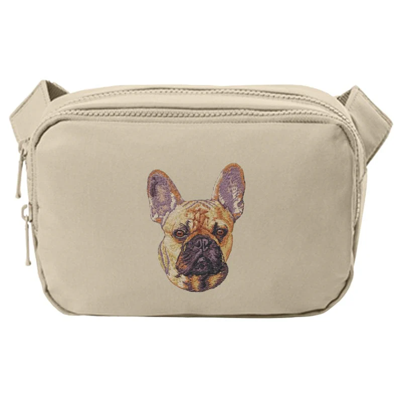 French Bulldog Embroidered Crossbody Bag - Image 3