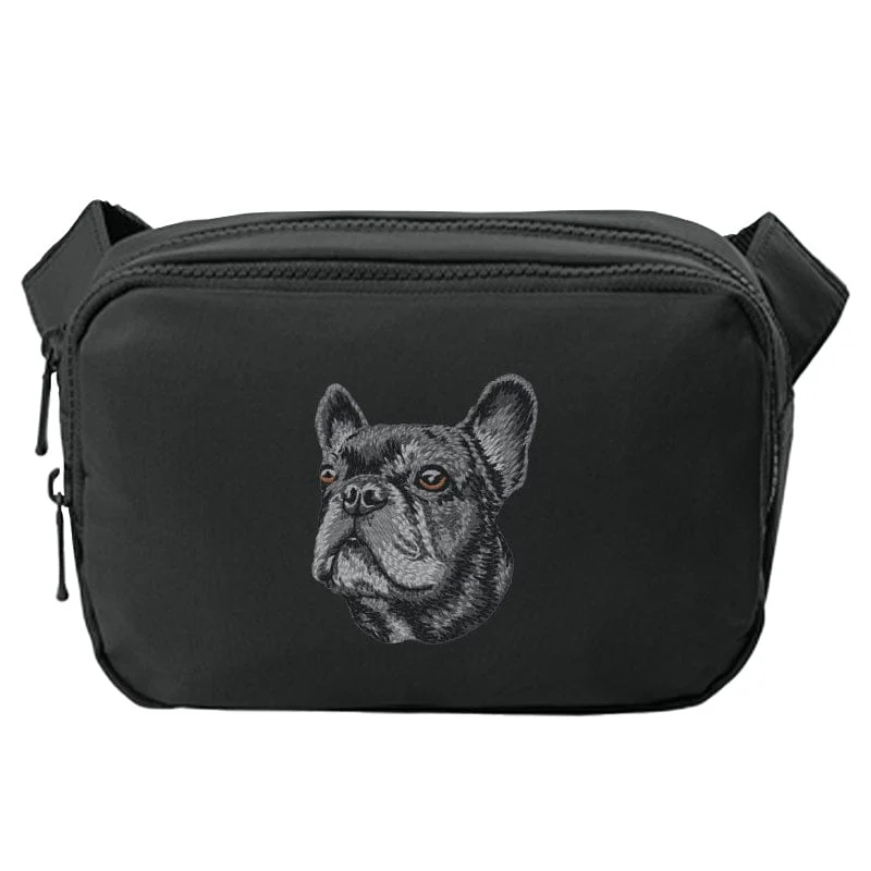 French Bulldog Embroidered Crossbody Bag - Image 5