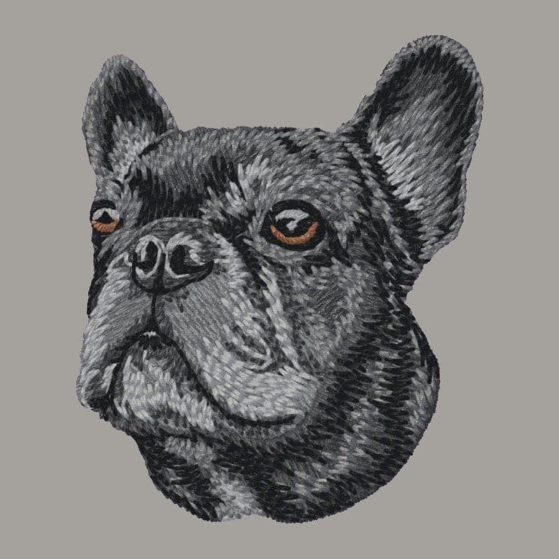 French Bulldog Embroidered Sweatshirt Hoodie - Image 2