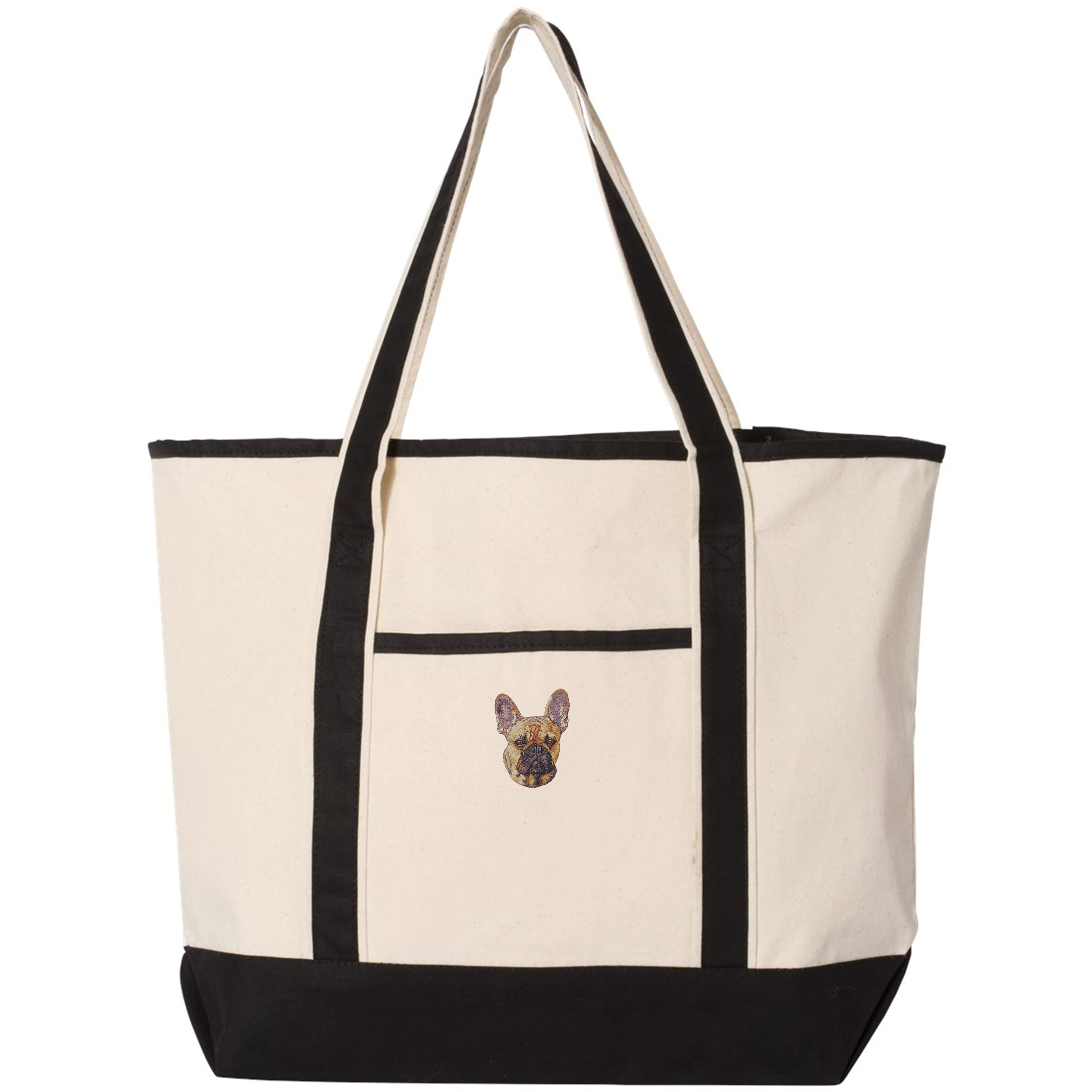 French Bulldog Embroidered Tote