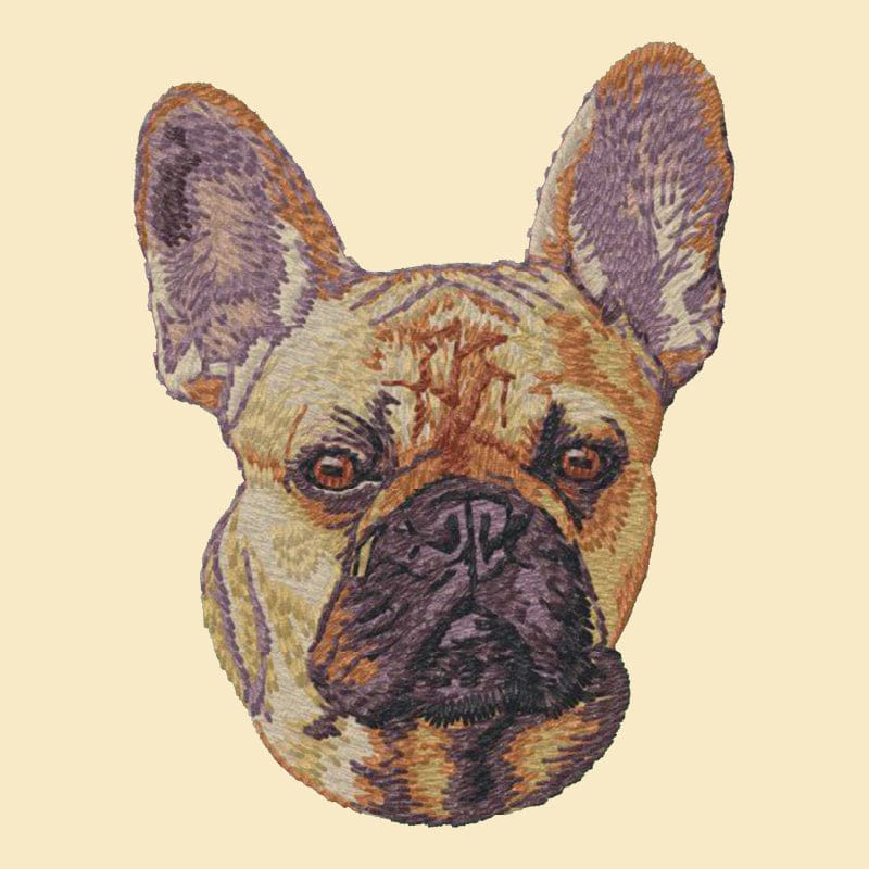 French Bulldog Embroidered Tote - Image 4