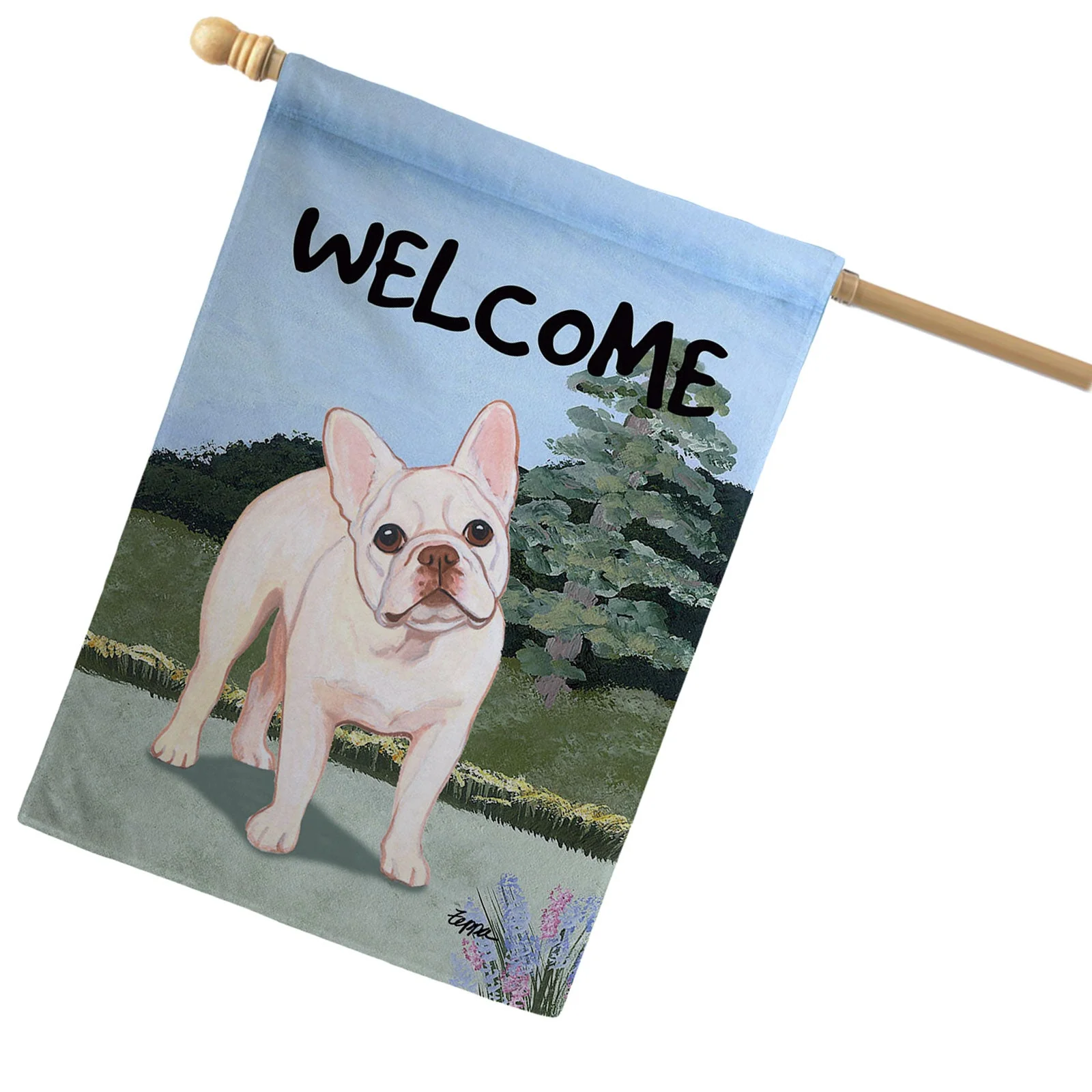 French Bulldog House Flag - Image 3