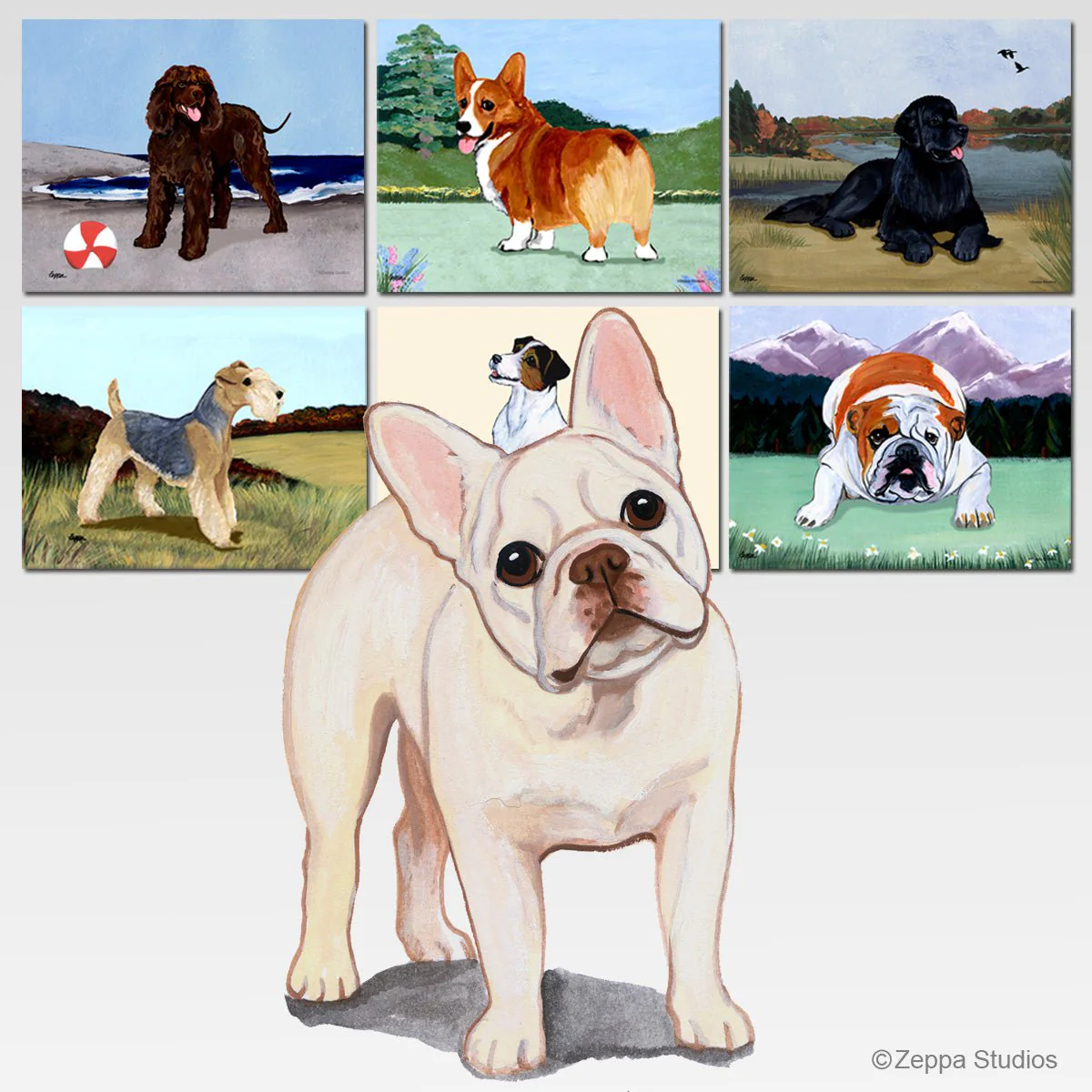 French Bulldog Scenic Cutting Board - Image 2