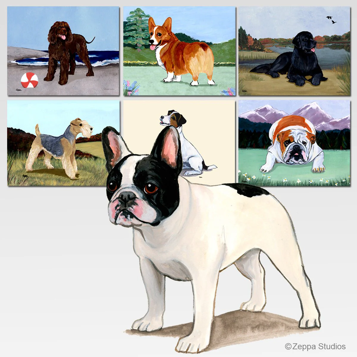 French Bulldog Scenic Cutting Board - Image 3