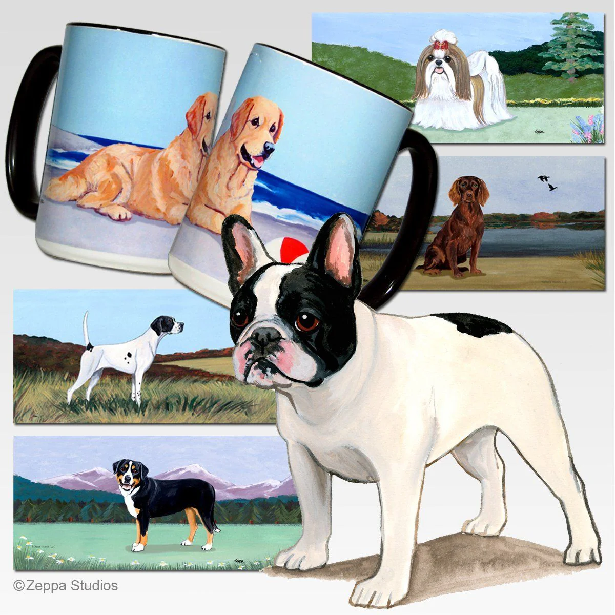 French Bulldog Scenic Mug - Image 3