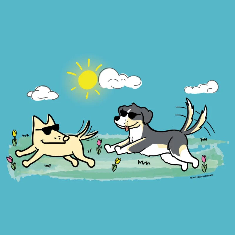 Frolicking Friends - Ladies T-Shirt V-Neck - Image 2