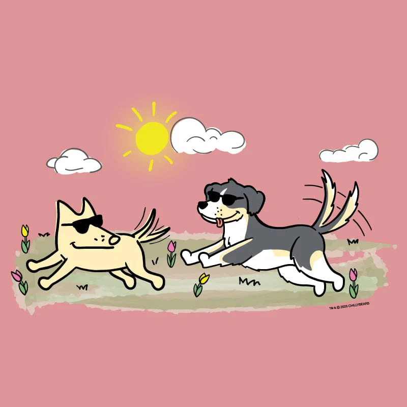 Frolicking Friends - Ladies T-Shirt V-Neck - Image 4