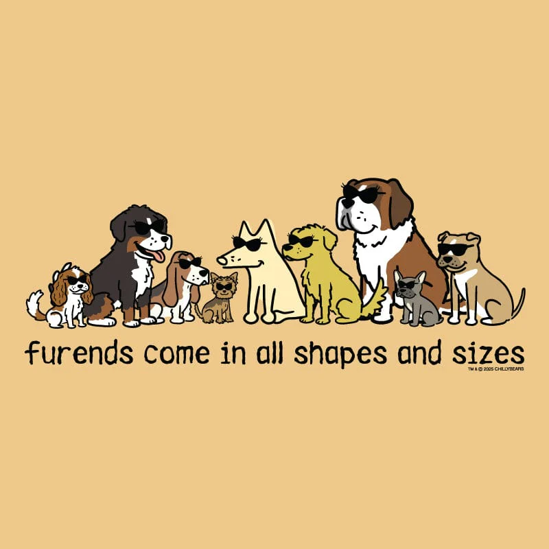 Furends Come in All Shapes and Sizes - Classic Long-Sleeve T-Shirt - Image 2